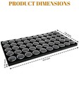 Novel Box New 50 Black Foam Gem Jars Gemstone Jewelry Display Tray Insert
