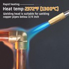 Mapp Gas Propane Torch Head Trigger Start Soldering Kit High Soldering Cooking