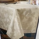 Holiday Things Yule Tidings Damask Tablecloth Oblong 60 X 104    New