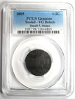 1805 Small 5 With Stems Draped Bust Half Cent 1 2c Pcgs Vg Detail - Rare Variety