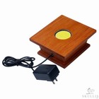 Rikoo Rosewood Led White Light Display Stand  Crystal Lamp Wooden Base For