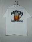 Vtg Hanes Beer It s What s For Dinner T-shirt Nos