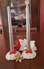 Pair Of Vintage Mid-century Modern Holt Howard Christmas Candle Holders 