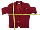 Vintage Nordstrom The Catalog Preppy Old Money Red Wool Blazer  Women s Size 6