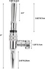 Professional Stainless Steel Nitro Beer Coffee Faucet Stout Tap For Homebrew Keg