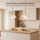 Marble Pendant Light Brass Dome Adjustable Ceiling Lamp Kitchen Dining