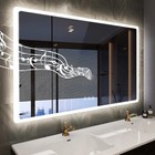 5-szie Led Bathroom Mirror Antifog Bluetooth Wall Vanity Illuminated Mirror Ip56