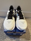 Men   s Brooks Ghost 18 Running Shoe - 10d - White black open Air