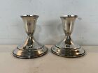 Vintage Towle Sterling Pair Of Weighted Candle Holders  512