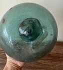 Japanese Glass Fishing Float 6  Sea Green Vintage Old Air Bubbles