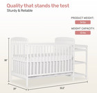 Cunas Para Bebes Convertible Cama Para Ni  os Marco Cambiador Blanco Baby Crib