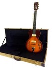 Flamed Hollow Body Little Sister Style 6 String Acoustic  Electric Guitar   Case