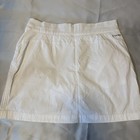 Columbia Women s Golf Tennis Skort Size L White Solid Pull On Short Pockets