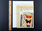 30-pc Vintage Garden Ephemera Flowers Butterflies Mushrooms  Junk Journal Fodder