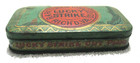 Vintage Early 1900 s Lucky Strike R a  Patterson Tobacco Tin Box Attached Lid