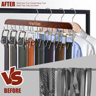 Belt Hanger  Closet Belt Organizer  14 Rotating Quality Hooks  Large Capacity