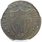 1787 M 58-n R-5  Pcgs Xf Details Overstruck Vt New Jersey Colonial Copper Coin