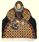 Vintage Teapot Cozy Frances Worters Cosy Queen Elizabeth I  England