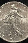 France 1919 Silver 1 Franc Coin      la Semeuse   Sower    Design  