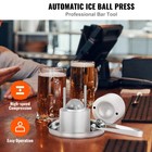Uimoso Aluminum Ice Ball Maker Kit  2 4  Sphere Mold For Whiskey And Cocktails