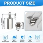 6pcs M3x5mm Male To M4x13mm Female Thread Spacer Standoffs Screws