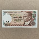 Turkey 5000 Lira Banknote Turkish Currency Mustafa Kemal Ataturk Memorabilia Not