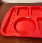 Vintage Prolon Ware Melamine Cafeteria Tray  Red Color