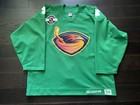 Atlanta Thrashers Dan Snyder Warm Up Game Worn St  Patrick   s Day Hockey Jersey 