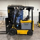 2021 Yale Erc050vg 5000lb Used Electric Forklift Quad Mast Sideshift 5781 Hrs