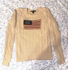 Rare Vintage Ralph Lauren American Flag Sweater  No Stains  Great Condition 