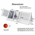 Rabbit Hutch Small Chicken Coop Wooden Pet House Bunny Cage For Small Animals