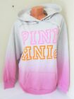 Victoria Secret Pink Dip Dye Pullover Logo Hoodie Sweat Shirt Legging Pant L Set