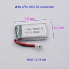 2xbattery For Ufo 3000 And Ufo 4000-2 Pack 3 7v 450mah Lipo Drone Battery