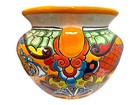 Talavera Michoacana Planter Xl Pot Mexican Pottery Hand Painted Home Decor 18 5 