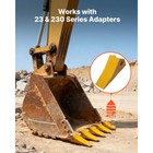 Uimoso 10 Pack 230sp Bucket Teeth With Pins 23 230 Series Excavator Bucket Teeth