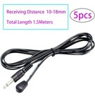 5x Ir Infrared Emitter Extension Cable 1 5m Long 45 Degree Emission Angle 3 5mm