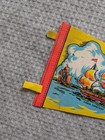 Vintage Jamestown Virginia Felt Pennant Flag Godspeed Susan Constant Discovery