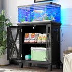 20 Gallon Fish Tank Stand Aquarium Stand Cabinet Storage With Power Outlets
