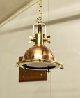 Vintage Style Brass   Copper Nautical Ship Cargo Light Marine Hanging Lamp 1pc