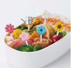 2025 Torune Flower Sakura  3d Food Picks Pick 6pcs For Lunch Box