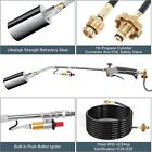 1 800 000 Btu Propane Torch Weed Burner  Heavy Duty Flame Control Blow Torch