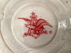 Vintage Budweiser King Of Beers Ashtray Clear Glass 5    Round