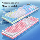 Mechanical Gaming Keyboardand Mouse Set Rgb Led Rainbow Backlit Wired Keyboard