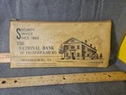 Vintage The National Bank Of Fredericksburg Virginia Bank Bag