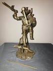 Vintage 1990 Jim Ponter    apache Raider    Limited Edition Pewter Statue 3761 4500