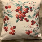 Vintage Wilendur Pillow Cover Sham Red Cherries