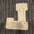 Vintage Letterman   s Letter    l    Maroon With Grey Boarder 