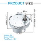 Slow Speed Motor Js-50t D-shaft Gear Electric Motor  12v Dc 20rpm Motor