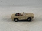 Vintage Aurora T-jet  read  Ho Scale Mustang Convertible Slot Car Tan