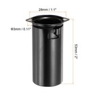 9 Pins Ceramic Vacuum Tube Socket Valve 53mm Aluminum Shield  black Pack Of 4
